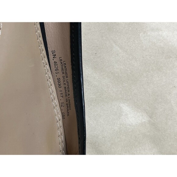 TORY BURCH Black Chelsea Leather Ballet Flats Shoes Womens Sz 6 M‎ Original Box - Picture 11 of 15